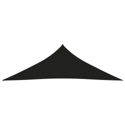 vidaXL Toldo de vela triangular tela Oxford negro 3x3x4,24 m