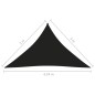 vidaXL Toldo de vela triangular tela Oxford negro 3x3x4,24 m
