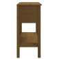 vidaXL Mesa consola de madera maciza de pino marrón miel 75x35x75 cm vidaXL Mesa consola de madera maciza de pino marrón miel 75x35x75 cm