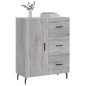 vidaXL Aparador de madera de ingeniería gris Sonoma 69,5x34x90 cm vidaXL Aparador de madera de ingeniería gris Sonoma 69,5x34x90 cm