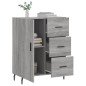 vidaXL Aparador de madera de ingeniería gris Sonoma 69,5x34x90 cm vidaXL Aparador de madera de ingeniería gris Sonoma 69,5x34x90 cm