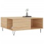 vidaXL Mesa de centro madera contrachapada roble Sonoma 80x80x36,5 cm vidaXL Mesa de centro madera contrachapada roble Sonoma 80x80x36,5 cm