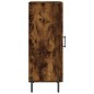 vidaXL Aparador madera de ingeniería roble ahumado 34,5x34x90 cm