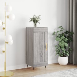 vidaXL Aparador madera de ingeniería gris Sonoma 34,5x34x90 cm