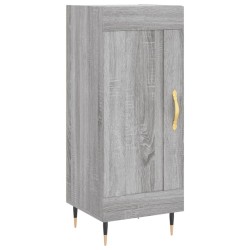 vidaXL Aparador madera de ingeniería gris Sonoma 34,5x34x90 cm