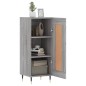 vidaXL Aparador madera de ingeniería gris Sonoma 34,5x34x90 cm vidaXL Aparador madera de ingeniería gris Sonoma 34,5x34x90 cm