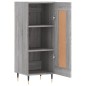 vidaXL Aparador madera de ingeniería gris Sonoma 34,5x34x90 cm vidaXL Aparador madera de ingeniería gris Sonoma 34,5x34x90 cm