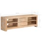 vidaXL Mueble para TV madera maciza acacia marrón claro 120x30x40 cm