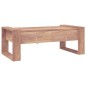 vidaXL Mesa de centro de madera maciza de teca 110x60x40 cm vidaXL Mesa de centro de madera maciza de teca 110x60x40 cm