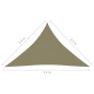 vidaXL Toldo de vela triangular tela Oxford beige 2,5x2,5x3,5 m vidaXL Toldo de vela triangular tela Oxford beige 2,5x2,5x3,5 m