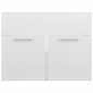 vidaXL Juego de muebles de baño madera de ingeniería blanco brillo