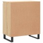 vidaXL Aparador de madera contrachapada roble Sonoma 60x35x70 cm vidaXL Aparador de madera contrachapada roble Sonoma 60x35x70 cm