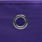 vidaXL Cajas de almacenaje con tapas 10 uds morado 28x28x28 cm