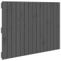 vidaXL Cabecero de cama de pared madera maciza pino gris 95,5x3x60 cm vidaXL Cabecero de cama de pared madera maciza pino gris 95,5x3x60 cm