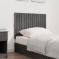 vidaXL Cabecero de cama de pared madera maciza pino gris 95,5x3x60 cm vidaXL Cabecero de cama de pared madera maciza pino gris 95,5x3x60 cm
