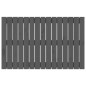 vidaXL Cabecero de cama de pared madera maciza pino gris 95,5x3x60 cm vidaXL Cabecero de cama de pared madera maciza pino gris 95,5x3x60 cm