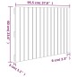vidaXL Cabecero de cama de pared madera maciza pino gris 95,5x3x60 cm vidaXL Cabecero de cama de pared madera maciza pino gris 95,5x3x60 cm