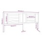 vidaXL Cabecero de cama madera maciza de pino gris 206x4x100 cm vidaXL Cabecero de cama madera maciza de pino gris 206x4x100 cm