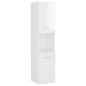 vidaXL Juego de muebles de baño madera de ingeniería blanco brillo vidaXL Juego de muebles de baño madera de ingeniería blanco brillo