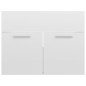 vidaXL Juego de muebles de baño madera de ingeniería blanco brillo vidaXL Juego de muebles de baño madera de ingeniería blanco brillo