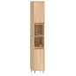 vidaXL Armario de baño madera contrachapada roble Sonoma 30x30x190 cm vidaXL Armario de baño madera contrachapada roble Sonoma 30x30x190 cm