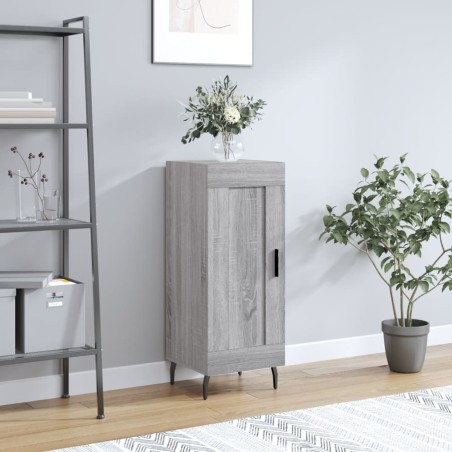 vidaXL Aparador madera de ingeniería gris Sonoma 34,5x34x90 cm