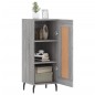 vidaXL Aparador madera de ingeniería gris Sonoma 34,5x34x90 cm
