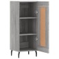 vidaXL Aparador madera de ingeniería gris Sonoma 34,5x34x90 cm