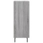 vidaXL Aparador madera de ingeniería gris Sonoma 34,5x34x90 cm