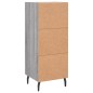 vidaXL Aparador madera de ingeniería gris Sonoma 34,5x34x90 cm