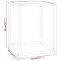 vidaXL Mesa de centro negra con vidrio de mármol blanco 40x40x50 cm vidaXL Mesa de centro negra con vidrio de mármol blanco 40x40x50 cm