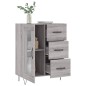 vidaXL Aparador de madera de ingeniería gris Sonoma 69,5x34x90 cm vidaXL Aparador de madera de ingeniería gris Sonoma 69,5x34x90 cm