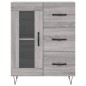 vidaXL Aparador de madera de ingeniería gris Sonoma 69,5x34x90 cm vidaXL Aparador de madera de ingeniería gris Sonoma 69,5x34x90 cm