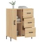 vidaXL Aparador de madera de ingeniería roble Sonoma 69,5x34x90 cm vidaXL Aparador de madera de ingeniería roble Sonoma 69,5x34x90 cm
