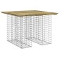 vidaXL Banco jardín cesta gaviones madera pino impregnada 100x102x72cm vidaXL Banco jardín cesta gaviones madera pino impregnada 100x102x72cm