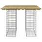 vidaXL Banco jardín cesta gaviones madera pino impregnada 100x102x72cm vidaXL Banco jardín cesta gaviones madera pino impregnada 100x102x72cm