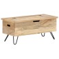 vidaXL Baúl madera maciza de mango 90x40x45 cm vidaXL Baúl madera maciza de mango 90x40x45 cm