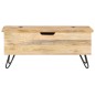 vidaXL Baúl madera maciza de mango 90x40x45 cm vidaXL Baúl madera maciza de mango 90x40x45 cm