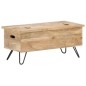vidaXL Baúl madera maciza de mango 90x40x45 cm vidaXL Baúl madera maciza de mango 90x40x45 cm