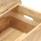 vidaXL Baúl madera maciza de mango 90x40x45 cm vidaXL Baúl madera maciza de mango 90x40x45 cm
