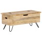 vidaXL Baúl madera maciza de mango 90x40x45 cm vidaXL Baúl madera maciza de mango 90x40x45 cm