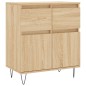 vidaXL Aparador de madera contrachapada roble Sonoma 60x35x70 cm vidaXL Aparador de madera contrachapada roble Sonoma 60x35x70 cm
