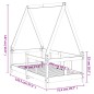 vidaXL Estructura de cama para niños madera maciza de pino 70x140 cm vidaXL Estructura de cama para niños madera maciza de pino 70x140 cm