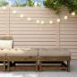 vidaXL Taburetes de jardín con cojines 2 uds madera pino marrón miel vidaXL Taburetes de jardín con cojines 2 uds madera pino marrón miel