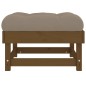 vidaXL Taburetes de jardín con cojines 2 uds madera pino marrón miel vidaXL Taburetes de jardín con cojines 2 uds madera pino marrón miel