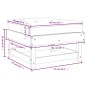 vidaXL Taburetes de jardín con cojines 2 uds madera pino marrón miel vidaXL Taburetes de jardín con cojines 2 uds madera pino marrón miel