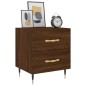 vidaXL Mesita noche 2 uds madera ingeniería marrón roble 40x35x47,5 cm vidaXL Mesita noche 2 uds madera ingeniería marrón roble 40x35x47,5 cm