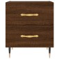 vidaXL Mesita noche 2 uds madera ingeniería marrón roble 40x35x47,5 cm vidaXL Mesita noche 2 uds madera ingeniería marrón roble 40x35x47,5 cm