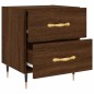 vidaXL Mesita noche 2 uds madera ingeniería marrón roble 40x35x47,5 cm vidaXL Mesita noche 2 uds madera ingeniería marrón roble 40x35x47,5 cm