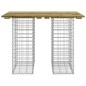 vidaXL Banco jardín diseño gaviones madera pino impregnada 100x70x72cm